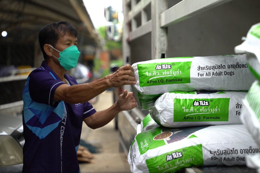 40 tonnellate di cibo sono già state consegnate da Soi Dog, altre 19 arriveranno nei prossimi giorni (credits:@SoiDog)