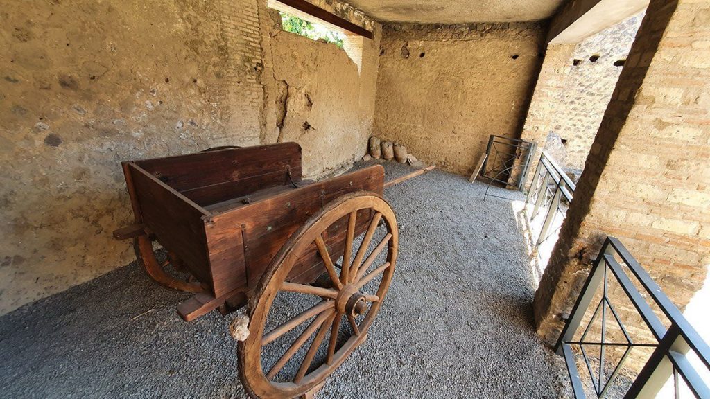 Carro per trainare con cavallo le derrate alimentari (credits: sito ufficiale Parco Archeologico di Pompei)