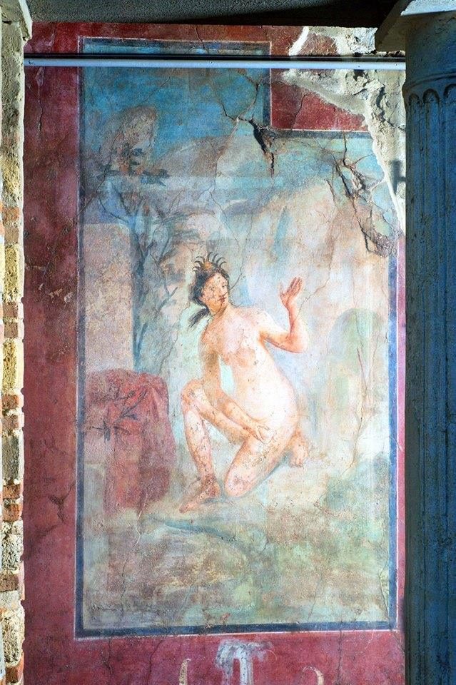 Casa di Octavius Quartio, Diana mentre fa il bagno nuda (Credits: Parco Archeologico di Pompei)