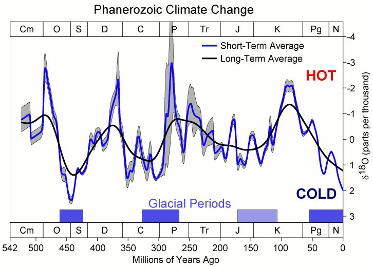 il rapporto degli isotopi dell’ossigeno ci offre informazioni riguardo il paleoclima in cui è vissuto un determinato organismo