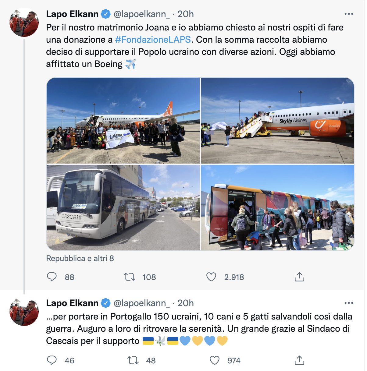 lapo elkann profughi ucraini