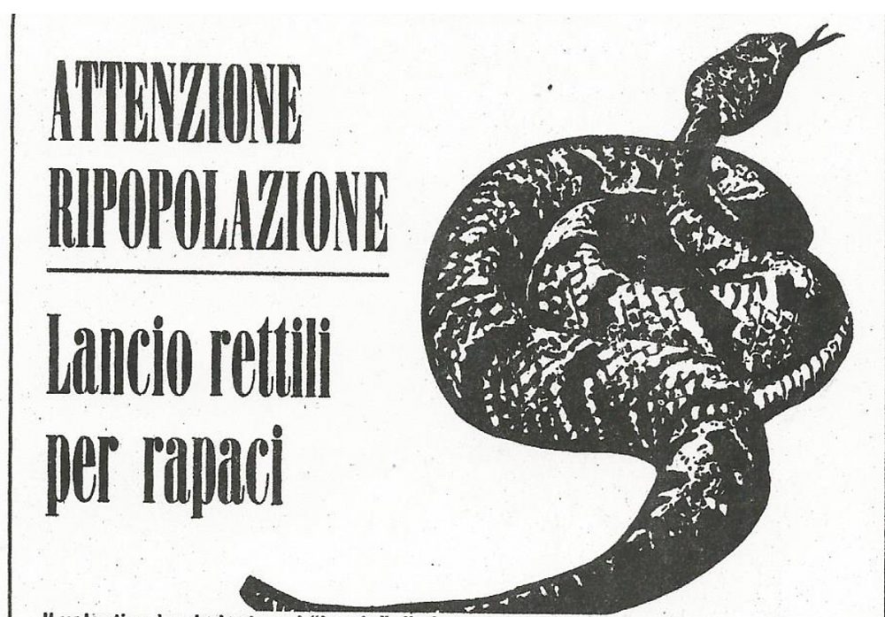 Sarebbero questi, più o meno, gli avvertimenti presenti sulle scatole lanciate dagli elicotteri