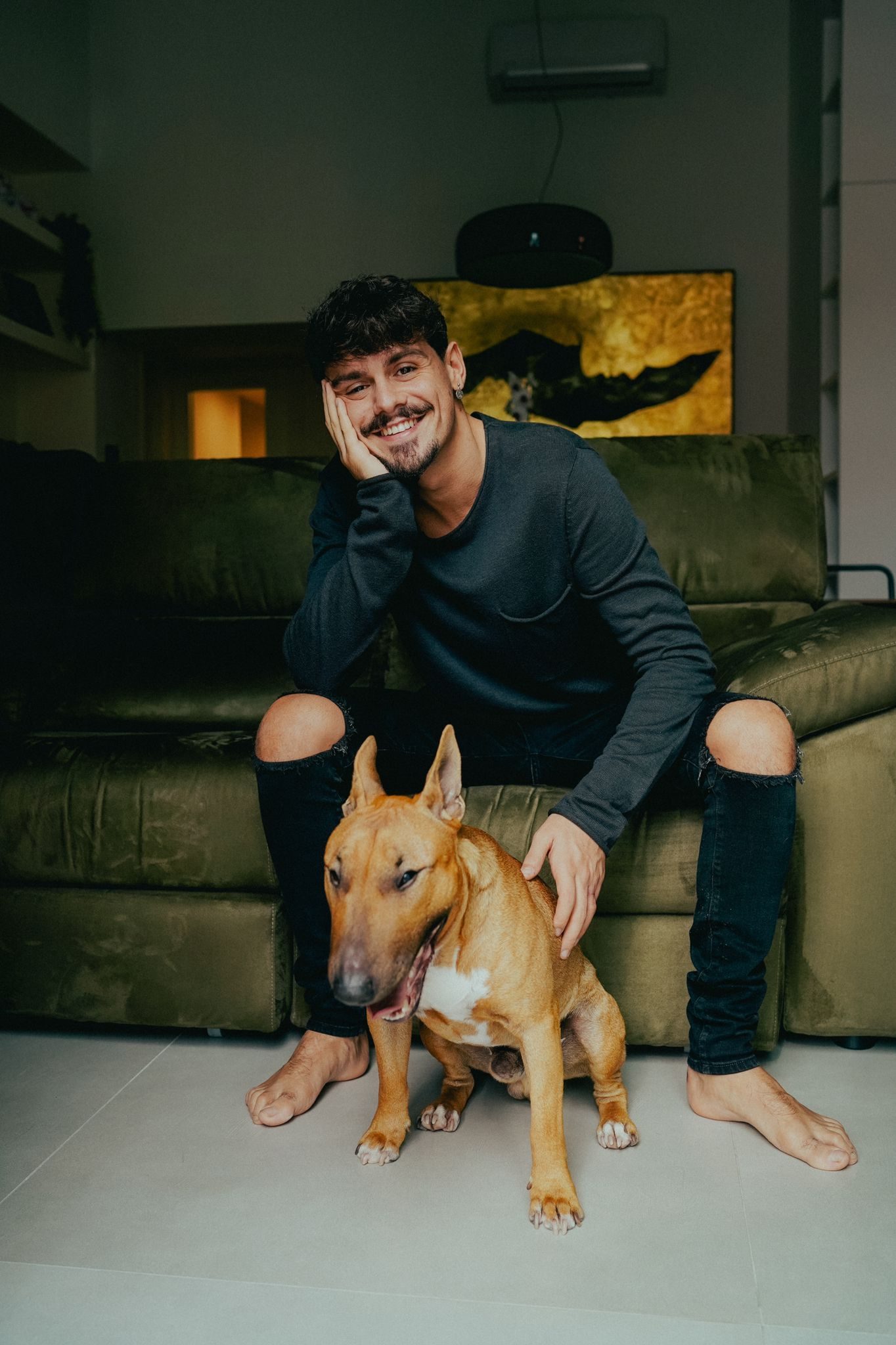 cane salvato chiaia