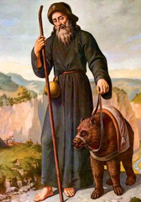 San Romedio con l’orso