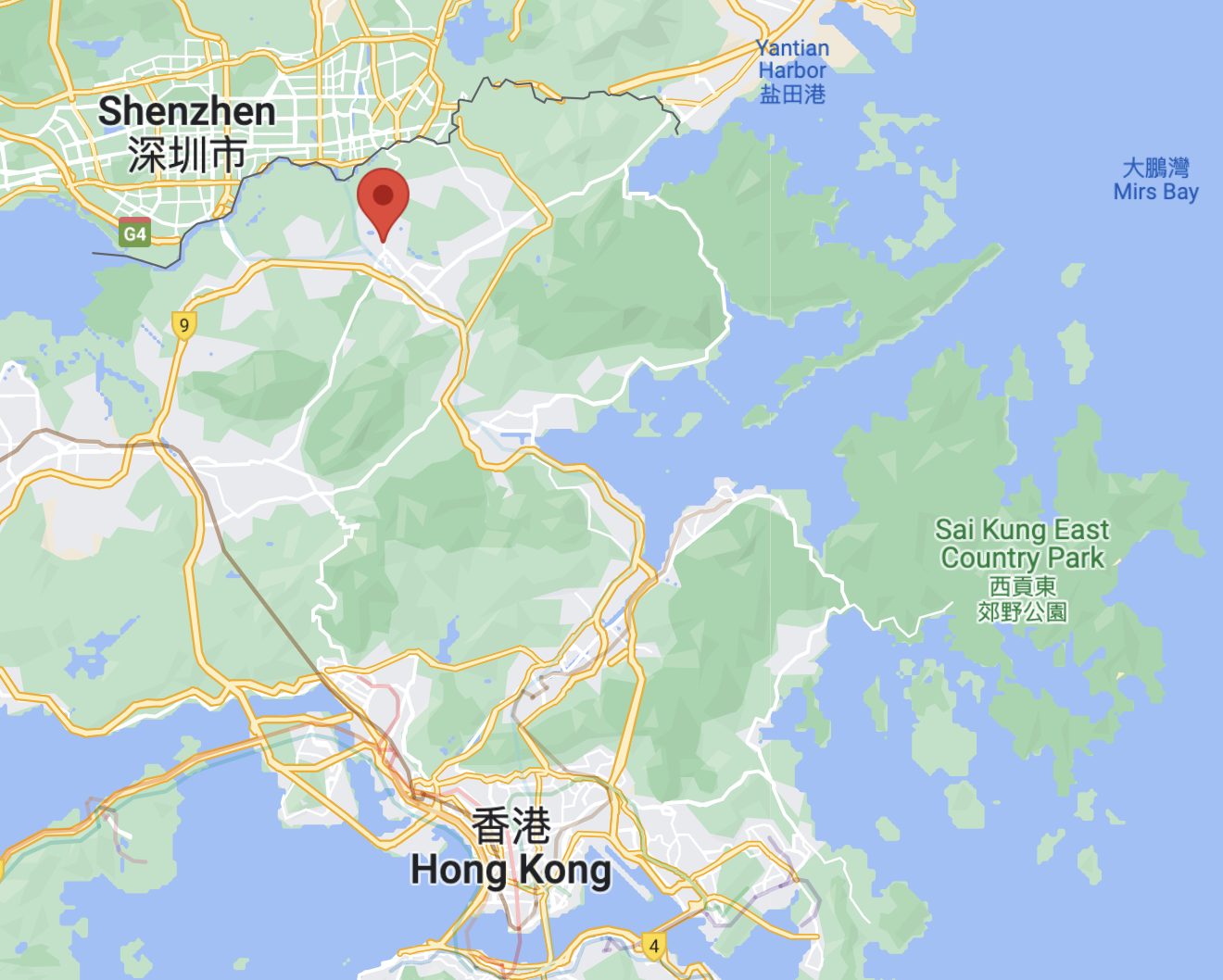La periferia di Sheung Shui